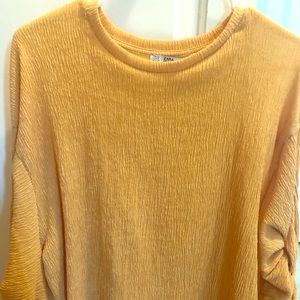 Zara yellow full sleeves shirt
